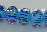 CLG51 13 inches 9*12mm faceted rondelle handmade lampwork beads