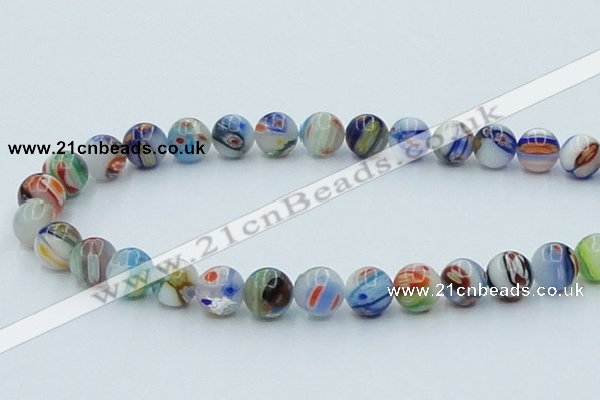 CLG510 16 inches 12mm round lampwork glass beads wholesale