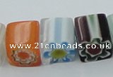 CLG512 16 inches 10*10mm cube lampwork glass beads wholesale