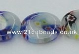 CLG518 16 inches 16mm flat round lampwork glass beads wholesale