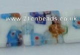 CLG523 16 inches 14*14mm square lampwork glass beads wholesale