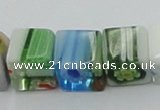 CLG532 16 inches 8*8mm cube lampwork glass beads wholesale