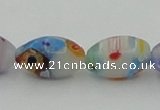 CLG537 16 inches 8*12mm rice lampwork glass beads wholesale