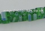 CLG561 16 inches 6*6mm cube lampwork glass beads wholesale