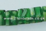 CLG565 16 inches 8*8mm cube lampwork glass beads wholesale