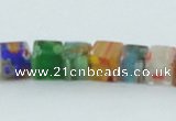 CLG566 16 inches 6*6mm cube lampwork glass beads wholesale