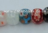 CLG571 16 inches 8*10mm rondelle lampwork glass beads wholesale