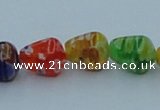 CLG572 16 inches 8*11mm teardrop lampwork glass beads wholesale