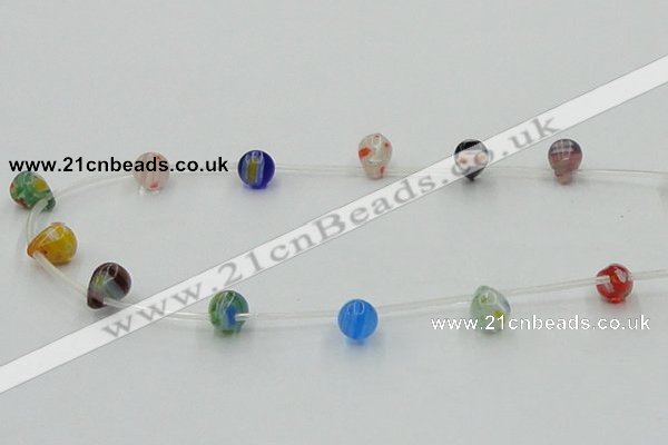 CLG573 16 inches 8*10mm teardrop lampwork glass beads wholesale