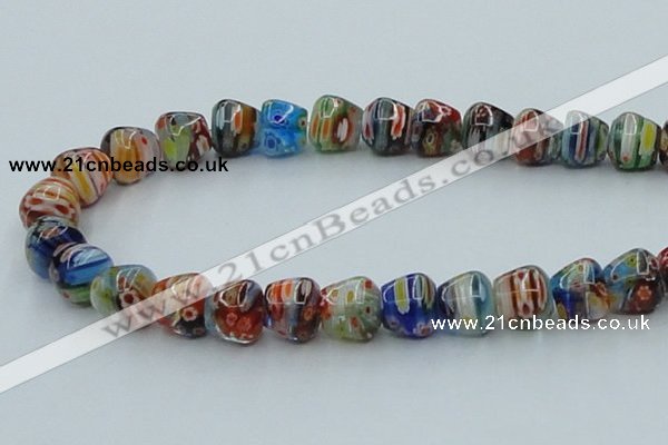 CLG574 16 inches 10*12mm apple lampwork glass beads wholesale