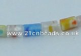 CLG575 16 inches 4*6mm cylinder lampwork glass beads wholesale