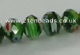 CLG58 15 inches 8*10mm faceted rondelle handmade lampwork beads