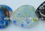 CLG583 16 inches 20*20mm heart lampwork glass beads wholesale