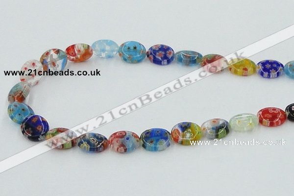 CLG589 16 inches 10*12mm oval lampwork glass beads wholesale