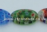 CLG590 16 inches 13*18mm oval lampwork glass beads wholesale