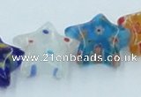 CLG592 16 inches 14*14mm star lampwork glass beads wholesale