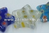 CLG593 16 inches 18*18mm star lampwork glass beads wholesale