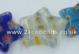 CLG593 16 inches 18*18mm star lampwork glass beads wholesale