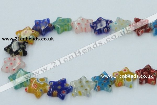 CLG593 16 inches 18*18mm star lampwork glass beads wholesale