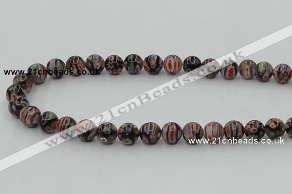 CLG604 16 inches 10mm round lampwork glass beads wholesale