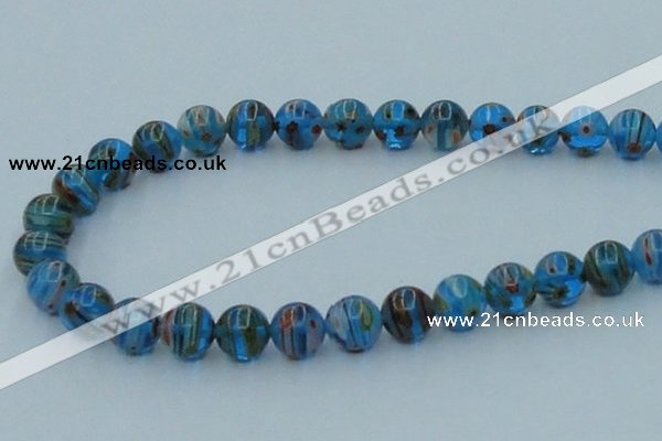 CLG605 16 inches 10mm round lampwork glass beads wholesale