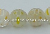 CLG606 16 inches 12mm round lampwork glass beads wholesale