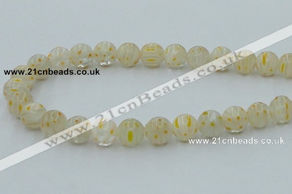 CLG606 16 inches 12mm round lampwork glass beads wholesale