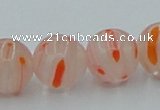 CLG607 16 inches 12mm round lampwork glass beads wholesale