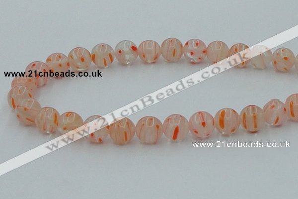 CLG607 16 inches 12mm round lampwork glass beads wholesale