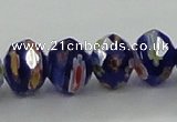 CLG61 15 inches 8*10mm faceted rondelle handmade lampwork beads