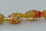 CLG610 5PCS 16 inches 7*12mm rice lampwork glass beads wholesale