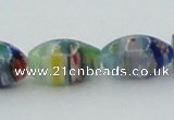 CLG611 5PCS 16 inches 7*12mm rice lampwork glass beads wholesale