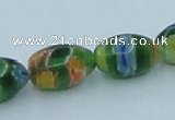 CLG612 5PCS 16 inches 7*12mm rice lampwork glass beads wholesale