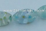 CLG615 3PCS 16 inches 10*16mm rice lampwork glass beads wholesale