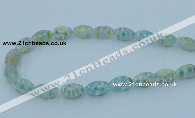 CLG615 3PCS 16 inches 10*16mm rice lampwork glass beads wholesale