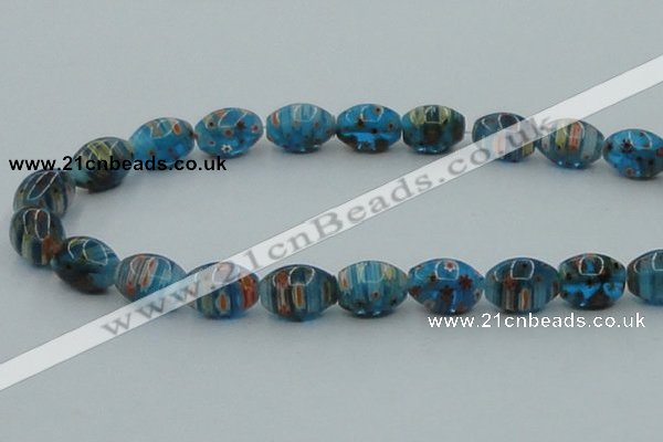 CLG617 3PCS 16 inches 10*16mm rice lampwork glass beads wholesale