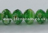 CLG62 15 inches 8*10mm faceted rondelle handmade lampwork beads