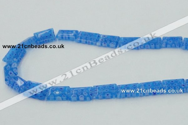 CLG620 5PCS 16 inches 10*14mm rectangle lampwork glass beads wholesale