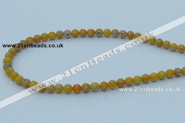 CLG623 10PCS 16 inches 6mm round lampwork glass beads wholesale