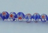 CLG625 10PCS 16 inches 6mm round lampwork glass beads wholesale