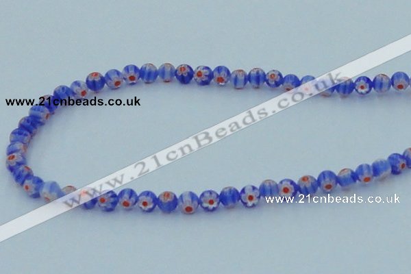 CLG625 10PCS 16 inches 6mm round lampwork glass beads wholesale