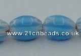 CLG631 5PCS 16 inches 10*14mm oval lampwork glass beads wholesale