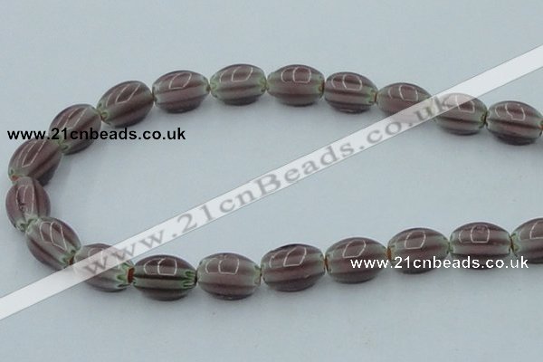 CLG632 5PCS 16 inches 10*14mm oval lampwork glass beads wholesale