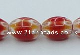 CLG633 5PCS 16 inches 10*14mm oval lampwork glass beads wholesale