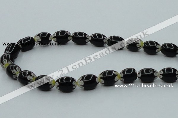 CLG634 5PCS 16 inches 10*14mm oval lampwork glass beads wholesale