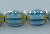 CLG635 5PCS 16 inches 10*14mm oval lampwork glass beads wholesale