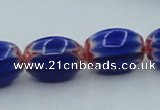 CLG636 5PCS 16 inches 10*14mm oval lampwork glass beads wholesale