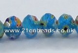 CLG65 15 inches 8*10mm faceted rondelle handmade lampwork beads