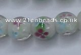 CLG751 15.5 inches 10mm round lampwork glass beads wholesale