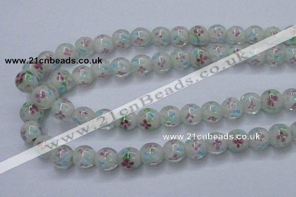 CLG751 15.5 inches 10mm round lampwork glass beads wholesale